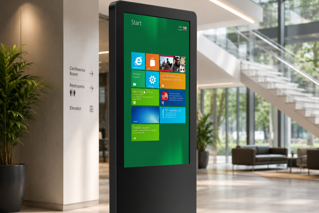 Services interactive displays & touch panels